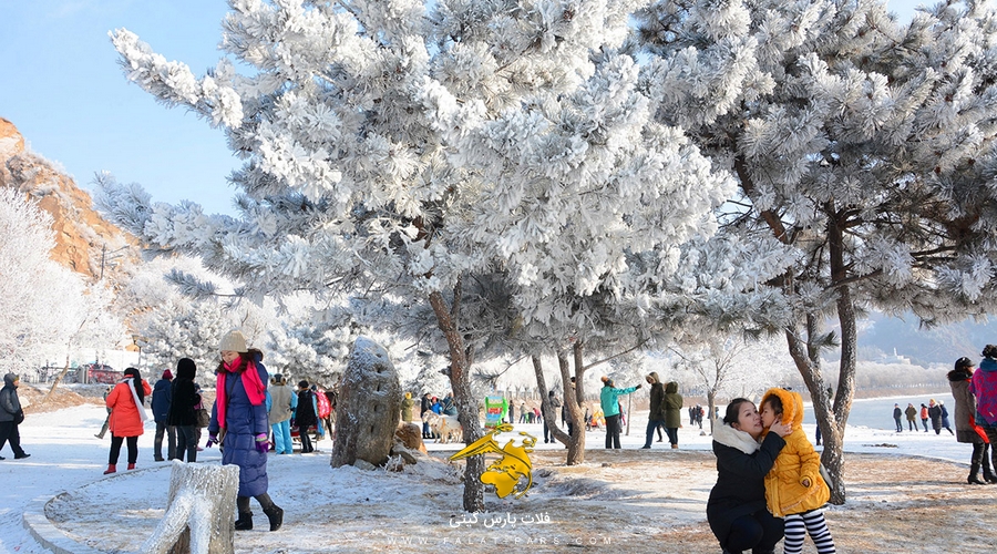 برف زمستانی در چین 